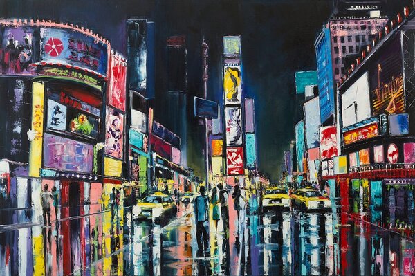 Tapeta farebný New York