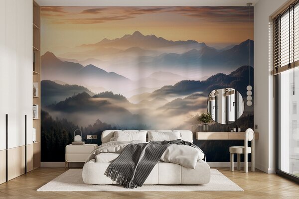 Tapety Zlatý úsvit v horách, Fototapety s prírodnými motívmi, w08748 : Uwalls.sk