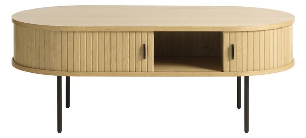 Dizajnový konferenčný stolík Vasiliy 120 cm prírodný dub