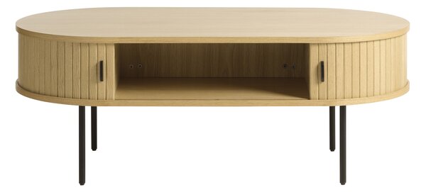 Dizajnový konferenčný stolík Vasiliy 120 cm prírodný dub