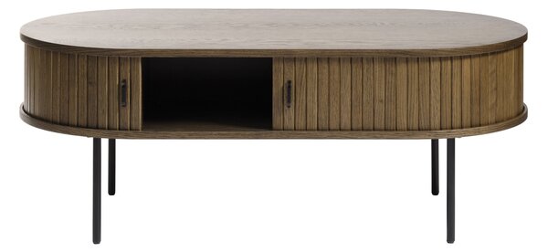 Dizajnový konferenčný stolík Vasiliy 120 cm dymový dub