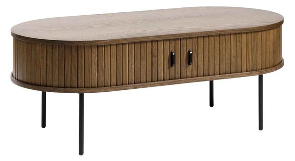 Dizajnový konferenčný stolík Vasiliy 120 cm dymový dub
