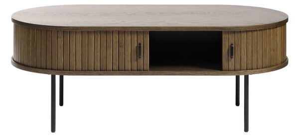 Dizajnový konferenčný stolík Vasiliy 120 cm dymový dub