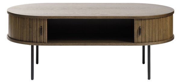 Dizajnový konferenčný stolík Vasiliy 120 cm dymový dub