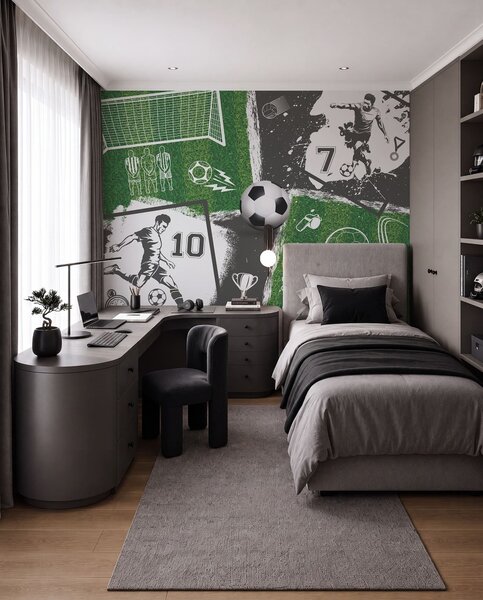 Tapety Koláž futbalového zápasu, Fototapety Izba pre tínedžerov, Fototapety futbal, w03121 : Uwalls.sk