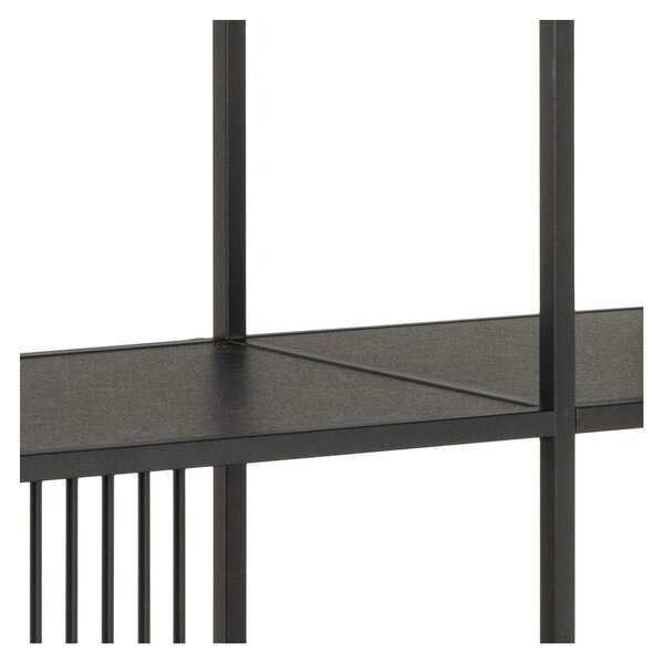 Čierna knižnica 120x185x35 cm Strington – Actona