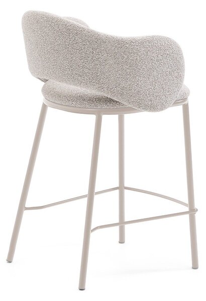 Barová stolička slonovinová (výška sedadla 65 cm) Maina – Kave Home