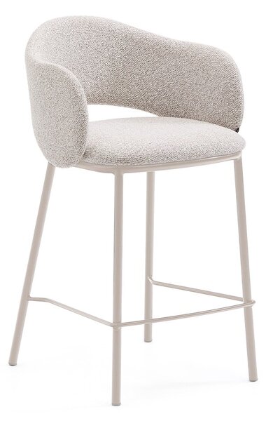 Barová stolička slonovinová (výška sedadla 65 cm) Maina – Kave Home
