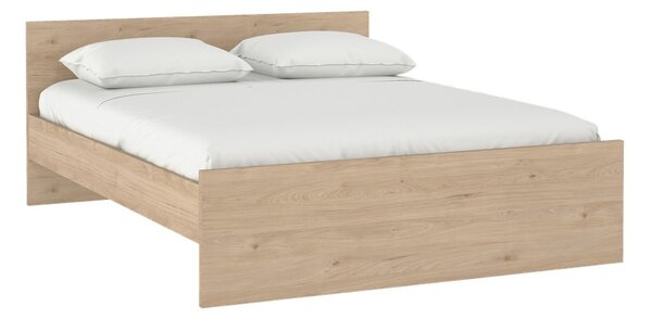 Dvojlôžková posteľ v dekore duba bez roštu 180x200 cm v prírodnej farbe Naia – Tvilum