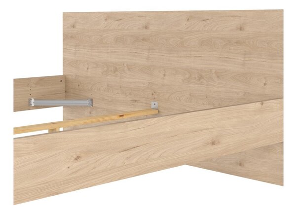 Dvojlôžková posteľ v dekore duba bez roštu 180x200 cm v prírodnej farbe Naia – Tvilum