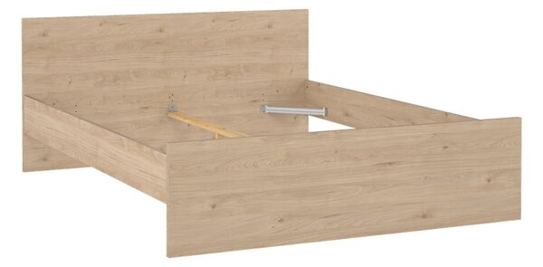 Dvojlôžková posteľ v dekore duba bez roštu 180x200 cm v prírodnej farbe Naia – Tvilum