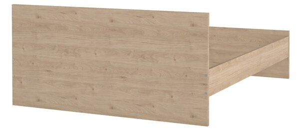 Dvojlôžková posteľ v dekore duba bez roštu 180x200 cm v prírodnej farbe Naia – Tvilum