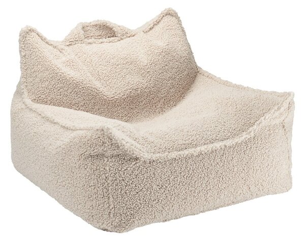 Svetlohnedý detský sedací vak z textílie buklé Chair – Wigiwama