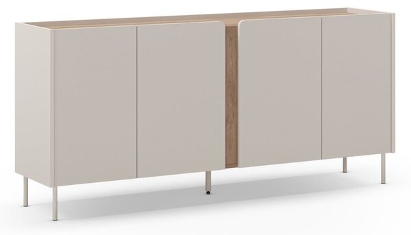 Komoda v dekore duba v krémovo-prírodnej farbe 180x82x40 cm Lucile – Marckeric