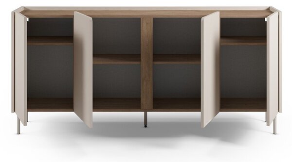 Komoda v dekore duba v krémovo-prírodnej farbe 180x82x40 cm Lucile – Marckeric