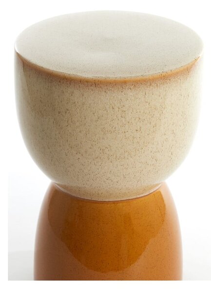 Keramický okrúhly odkladací stolík ø 28,5 cm Finca – Light & Living