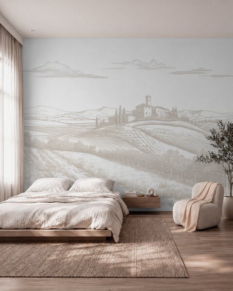 Tapety Skica viníc, Fototapety provence, w03349 : Uwalls.sk