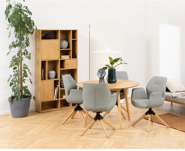 Knižnica v dekore duba v prírodnej farbe 90x180 cm Rangoon – Actona