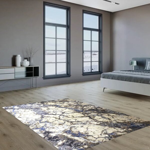 Berfin Dywany , Kusový koberec Lexus 9101 Beige Blue, 140x190, modrá, obývacia izba
