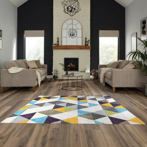 Berfin Dywany , Kusový koberec Aspect New 1721 Navy, 60x100, viacfarebná, obývacia izba