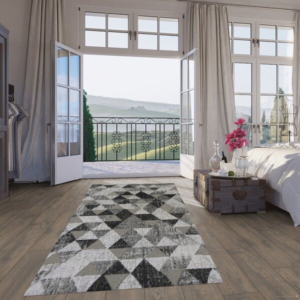 Berfin Dywany , Kusový koberec Lagos 1700 Grey (Dark Silver), 80x150, šedá, obývacia izba