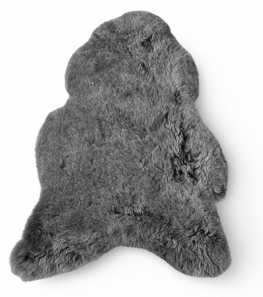 Islandská jehněčí kůže, šedá, barvená, střižený chlup, velikost III