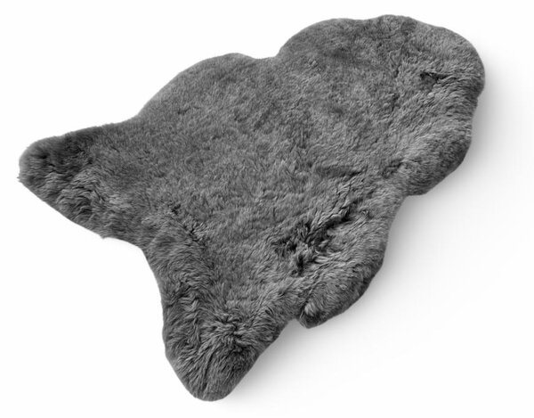 Islandská jehněčí kůže, šedá, barvená, střižený chlup, velikost III