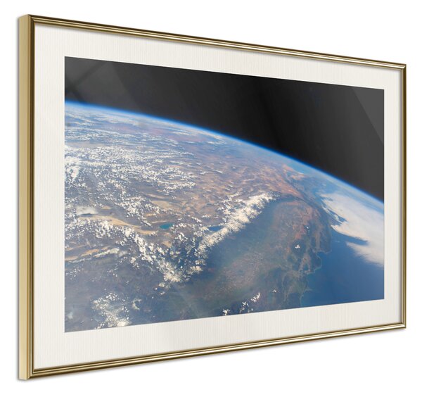Artgeist Plagát - Earth Power [Poster] Veľkosť: 90x60, Verzia: Čierny rám s passe-partout