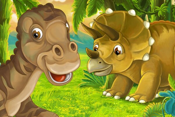 Tapeta veselé dinosaury