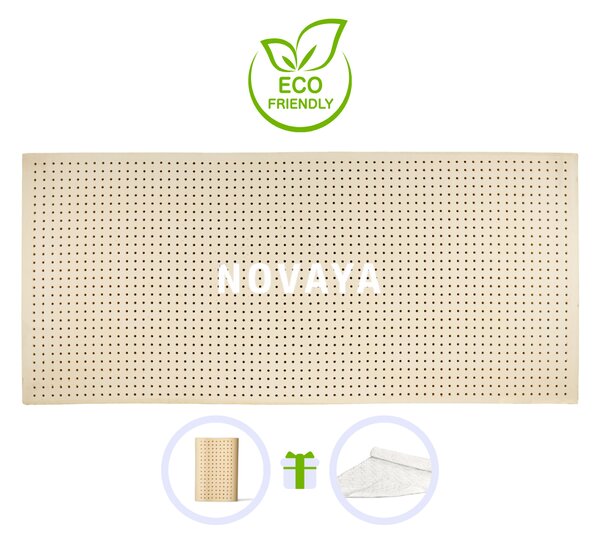 Novaya Latexový topper EKO 100% prírodný (nezónový) Rozmer: 190x90, Poťahová látka: Aloe Vera, Tvrdosť matraca: Stredne Tvrdý (75 kg/m3)