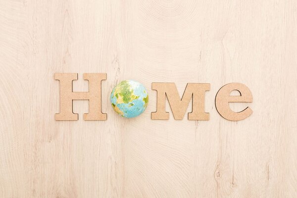 Tapeta s nápisom eko Home