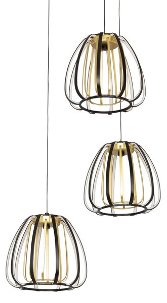 ZÁVESNÉ LED SVIETIDLO, 49/23/150 cm Novel - Interiérové svietidlá