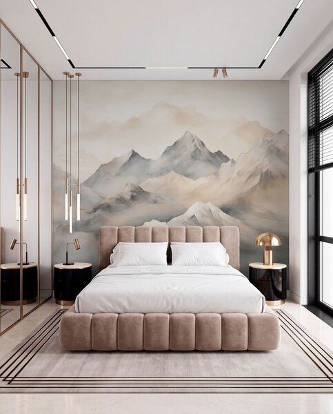 Tapety Vrcholy v oblakoch, Fototapety akvarel, w03519 : Uwalls.sk