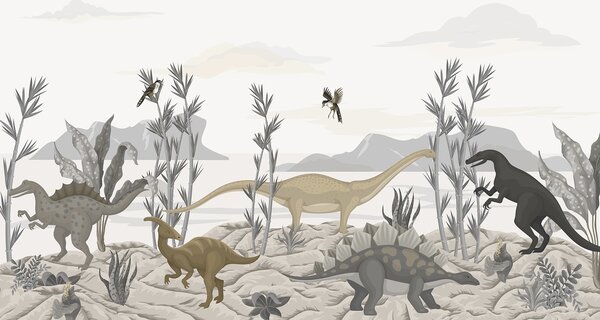 Tapety Hra a vášeň, Detské fototapety, Fototapety dinosaury, w03562v1 : Uwalls.sk