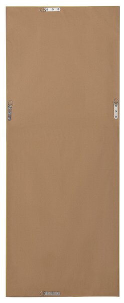 Nástenné zrkadlo obdĺžnikové 50 x 130 cm strieborné moderné s geometrickým vzorom