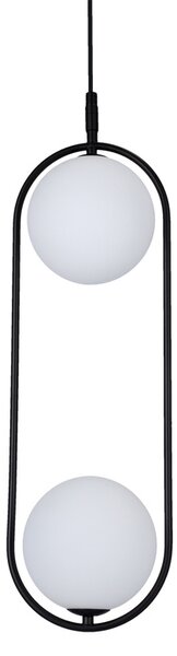Čierny závesný luster Cordel pre žiarovku 2x G9 – LED lustre a svietidlá > Kolekcie svietidiel > Kolekcia svietidiel CORDEL