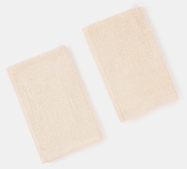 Sinsay - Jednofarebné bavlnené uteráky 2 pack - béžová
