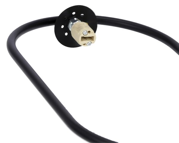 Čierny závesný luster Cordel pre žiarovku G9 – LED lustre a svietidlá > Kolekcie svietidiel > Kolekcia svietidiel CORDEL