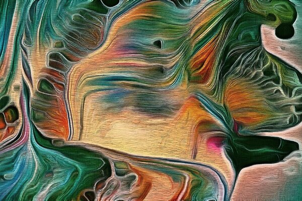 Tapeta psychadelická abstrakcia