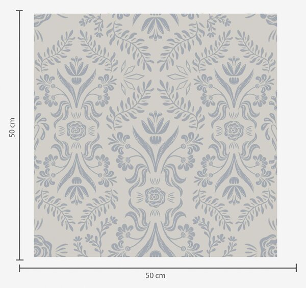 Tapety Kvetinový damask v bledomodrej, Tapety francúzsky štýl, a00113 : Uwalls.sk