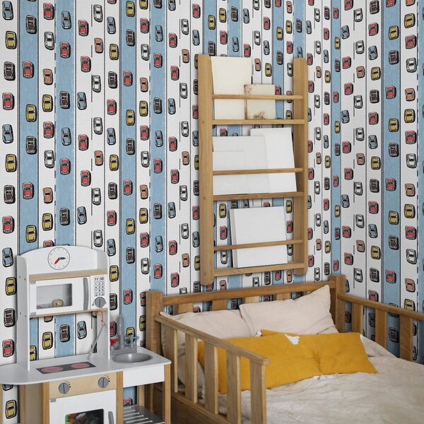 Tapety Autíčka na nebesky modrej, Tapety detské, Tapety pre chlapca, a00118v2 : Uwalls.sk