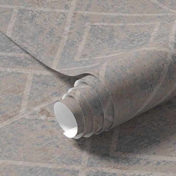 Tapety Kosoštvorce v taupe, Tapety abstraktné, a00141v2 : Uwalls.sk