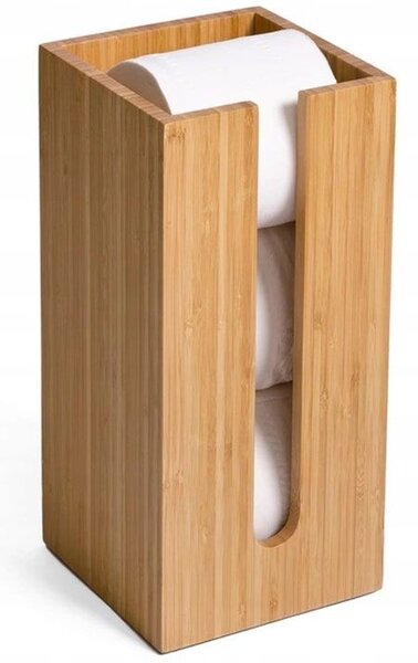 REA - Tutumi bambusový držiak toaletného papiera Bamboo, 390230, HOM-07502