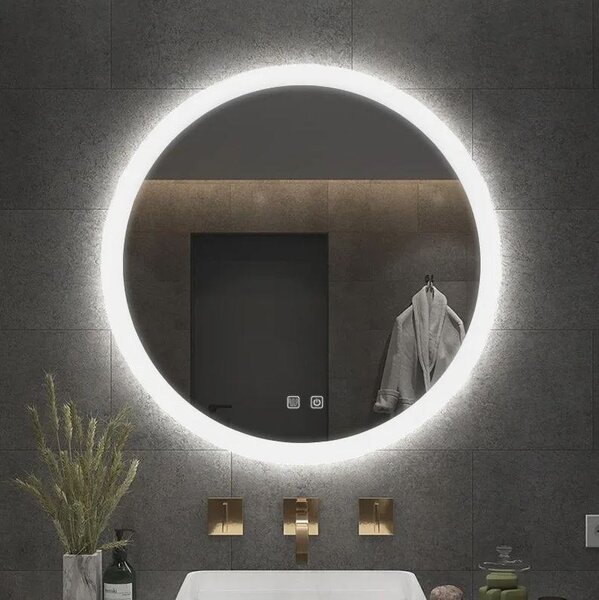 Rea Rea, nástenné LED zrkadlo, okrúhle, 70cm, HOM-02823