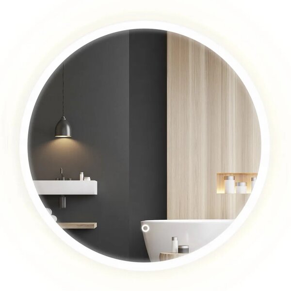 Rea Rea, nástenné LED zrkadlo, okrúhle, 70cm, HOM-02823