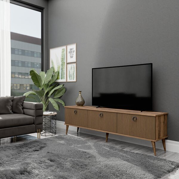 FORD TV stolík na nožičkách, orech