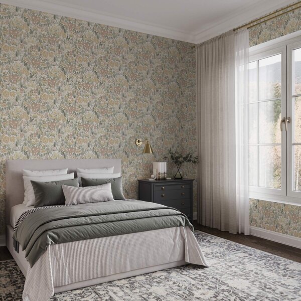 Tapety Lúčny brokát — Slonovina, Tapety anglický, a00154 : Uwalls.sk