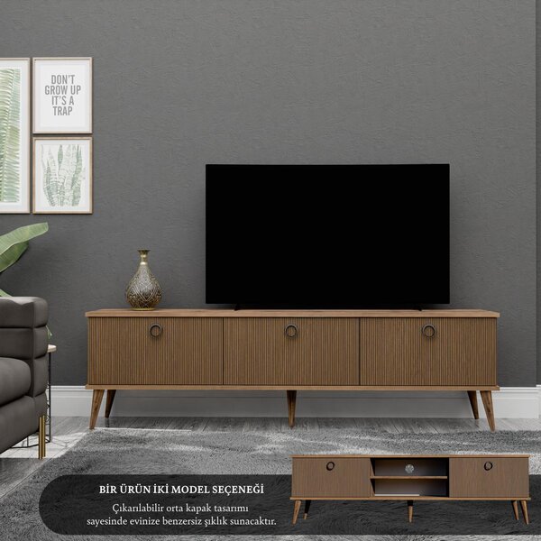 FORD TV stolík na nožičkách, orech