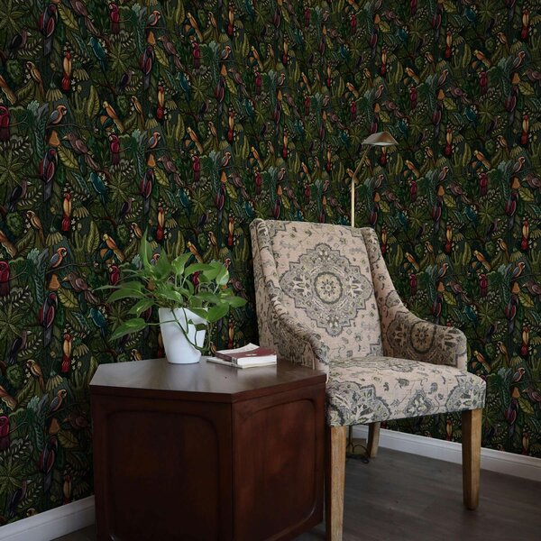 Tapety Rytina vtákov z džungle, Tapety kvety, a00157 : Uwalls.sk