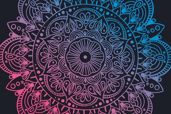 Tapeta Mandala na tmavom pozadí